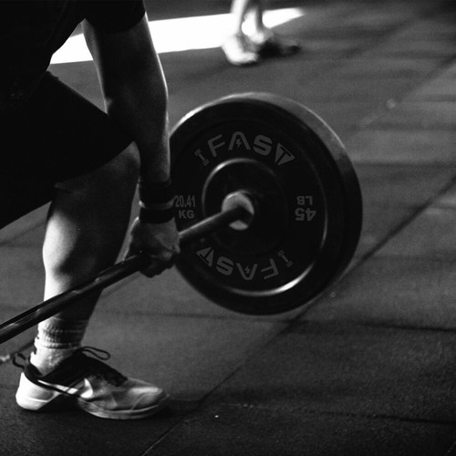 High-Quality Rubber Bumper Plates - 55lb Bundle Options for Home Gym Strength - Picture 7 of 8