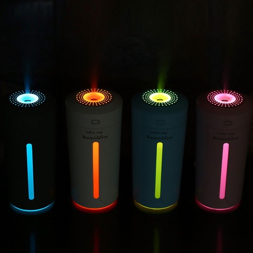 Portable Humidifier Cup Moisture Mobile USB Powered LED Night Light Humidifying - Picture 5 of 9