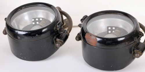 2 faros de coche antiguos apliques electrificados - Imagen 3 de 7
