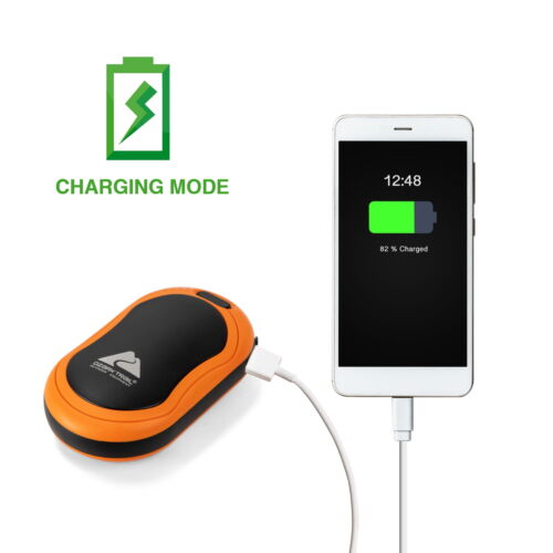 Ozark Trail 5200mAh Orange Rechargeable Portable 3 Temp Hand Warmer for Camping - Picture 3 of 11