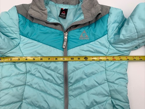(Read) Gerry Youth Puffer Jacket Sz L (14-16) Light Blue/Gray - Picture 5 of 11