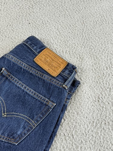 LEVIS 511 Premium Jeans Mens 30x28* Blue Selvedge BIG E Dark Wash Denim Straight - Picture 5 of 18
