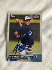 Chicago White Sox KODI MEDEIROS Signed Topps Card