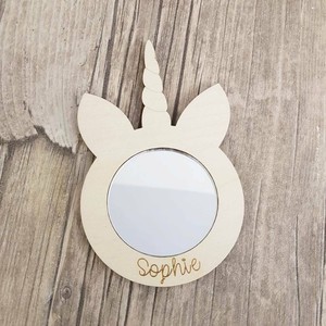 Childrens Personalised Unicorn Acrylic Mirror Nursery Room Decor Unicorn Acrylic Mirror Nursery Room Decor