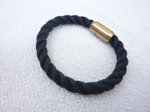 Armband Fischers Fritze-Makrele Segeltau Blau, edlem kupferfarbenen Verschluss M - Bild 6 von 9