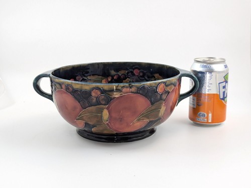 William Moorcroft antike Schale mit zwei Henkeln und Granatapfelmuster, um 1916 - Bild 8 von 11