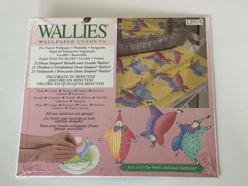 Wallies Wallpaper Cutouts Border Clowns Childrens Room Nursery Home Decor Kids - Picture 9 of 9
