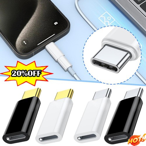 USB-8pin auf Typ C weibliche Stecker Adapter for iphone 15 Serie NEU - Zdjęcie 3 z 24