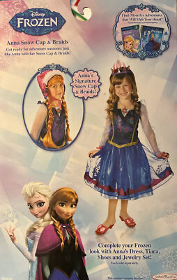Disney Frozen Anna Snow Cap Hoodie & Braids Brand-new Red