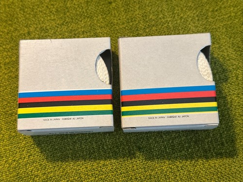 2 x NOS Vintage CAT EYE No 1000 White ADHESIVE CLOTH Cotton HANDLEBAR TAPE Japan - Picture 4 of 4