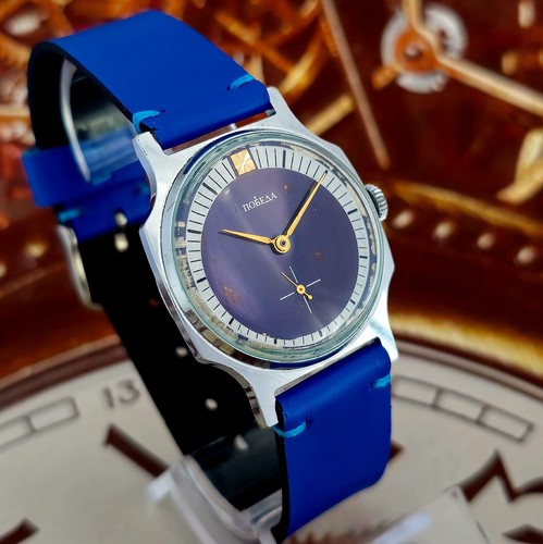 Watch USSR Pobeda 15 Jewels Soviet Vintage Mechanical Wristwatch Zim 2602 - Picture 14 of 22