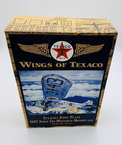 Ertl Wings of Texaco 1927 Ford Tri-Motored Mono Airplane Model Bank NIB 7th  - Picture 1 of 2