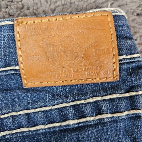 Jeans True Religion Billy Big T 30 (32x33) Azul Regular Puntada Cuerda De Colección EE. UU. - Imagen 9 de 10