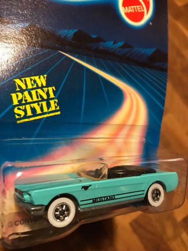 HOT WHEELS '65 Mustang Cabrio #1542 1986 Lt Blu (Turchese) 1:64 - Foto 8 di 9