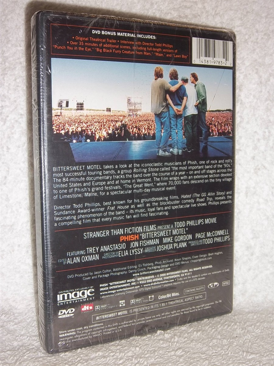 Phish Bittersweet Motel (DVD, 2000) NEW Trey Anastasio Jon