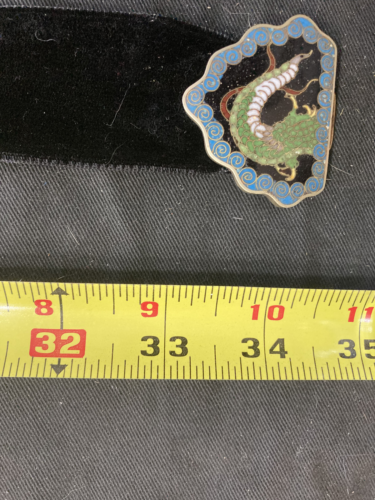 WOW! Vintage Chinese Cloisonné Brass Dragon Belt Buckle From My Film Collection - Picture 4 of 5