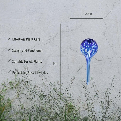 Lgl Pflanzenbewässerungskugeln 4 Stück. Dekorative selbstbewässernde Pflanzeinsätze Mad - Bild 2 von 5