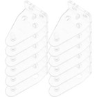 12PCS Blind Bottom Rail Holder Hold Down Bracket Clear Blinds Brackets