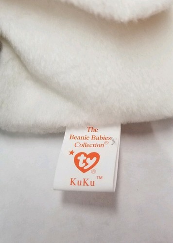 NEW Ty Beanie Baby KuKu The Cockatoo 1997 Retired Plush Toy Bird - Free Shipping - Picture 4 of 8
