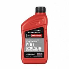 5W-40 Full Synthetic Diesel Engine Oil 1 Qt Motorcraft XO5W40QSD 112.68 per gallon