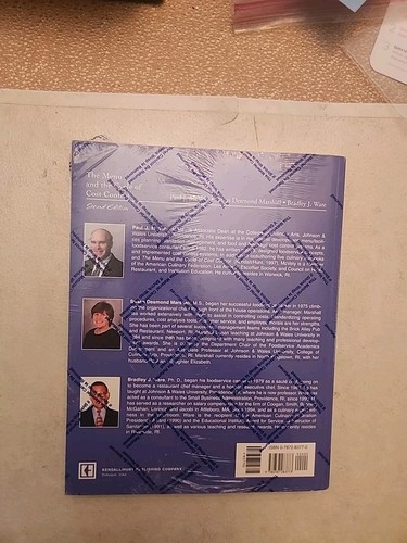 Menu and the Cycle of Cost Control by Ware/McVety/Marshall -New in Wrapper w CD - Foto 3 di 3