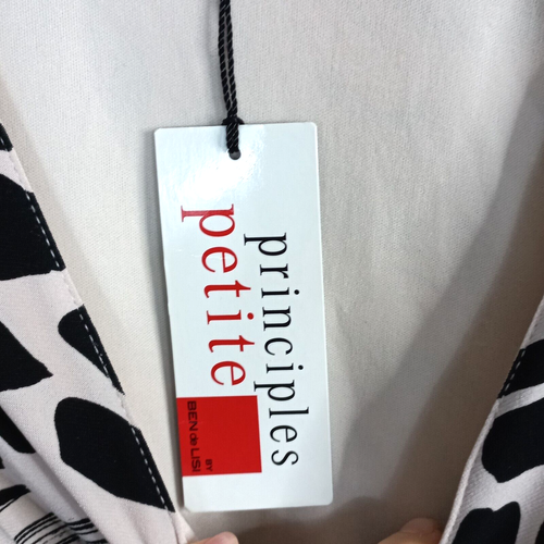 Vestido Principles Petite By BEN de LISI Estampado Animal Remolino Talla UK 12 NUEVO PRECIO DE VENTA SUGERIDO POR EL FABRICANTE £50 - Imagen 5 de 9