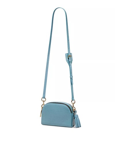 MARC By Marc Jacobs Shutter Camera Shoulder/Crossbody Bag Embossed Stone Blue - Picture 5 of 7