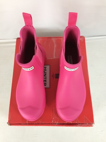 Very Good Hunter Original Chelsea Women's Rain Boots, Magenta Flux, W7 - Imagen 4 de 6