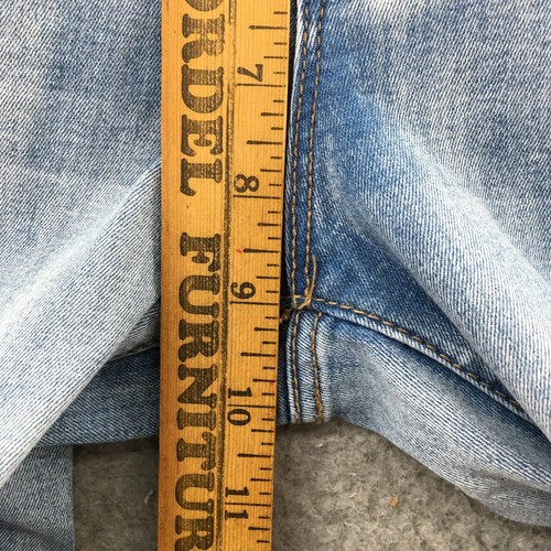 Almost Famous Bootcut Jeans Youth 5 Blue Light Wash Denim Mid Rise Distressed - Picture 7 of 15