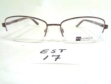 Nos GLORIA VANDERBILT Eyeglass GG4038-183 Brown Half Rimless EST-17