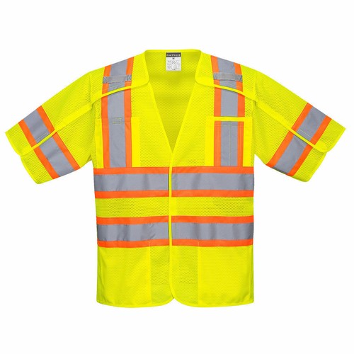 Gilet da lavoro di sicurezza Portwest US382 Kobuk Breakaway Hi-Vis riflettente a contrasto ANSI - Foto 1 di 7