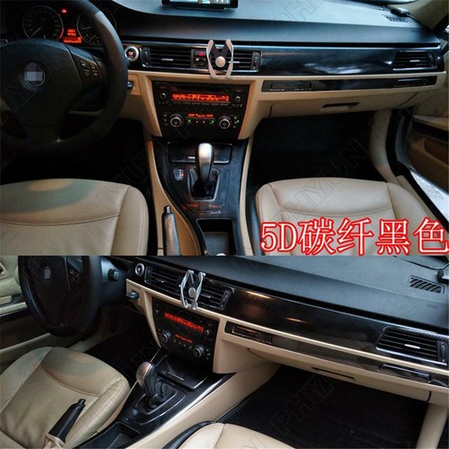 Glossy Carbon Fiber 5D Car Interior Wrap Trim For BMW 3 Series E90 E92 E93 05-12 - Bild 11 von 11