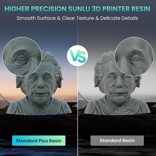 (BUY 4 GET 1 FREE,Add 5)SUNLU 3D Printer Resin 1KG Standard/ABS-Like/Water Resin - Picture 13 of 76