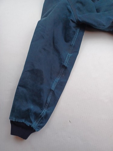 Chaqueta Carhartt XL De Colección Alta Azul Envejecido Desteñido Forrado Abrigo con Capucha Hecho en EE. UU. - Imagen 7 de 16