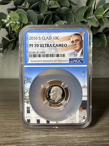 2016 S CLAD 10C / PF 70 ULTRA CAMEO / ROOSEVELT DIME / NGC / 0006