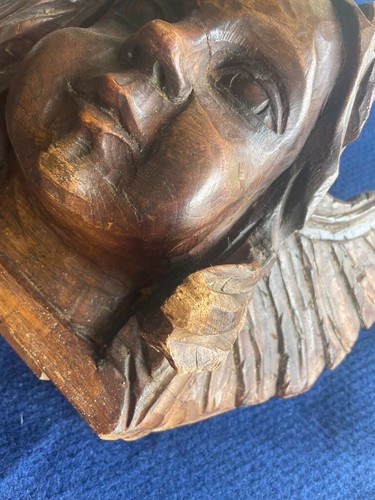 Vintage Large Hand Carved Cherubs - Picture 4 of 10