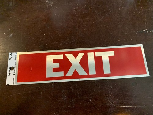 SIGNS autoadhesivo Hy-Ko NUEVO negro o rojo cuarto de baño empleados fumar empuje tirón - Imagen 49 de 50