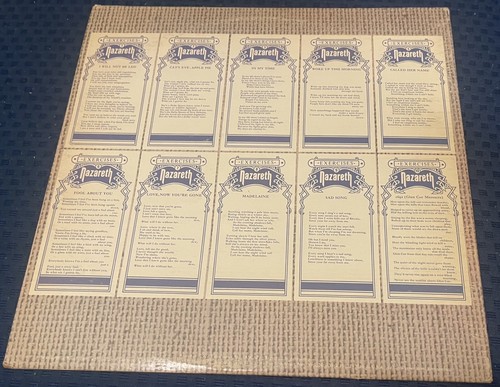 NAZARETH Exercises 1972 WB BS 2639 play grades NM - Picture 5 of 5
