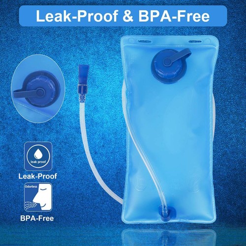 Hydration Bladder 2L Hydration Water Pack 2 Liter Leak Proof Water Reservoir Bag - Picture 7 of 12