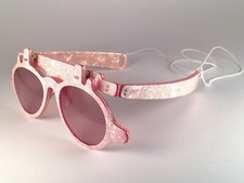NEW VINTAGE IDC FLIP TOP ROSE OVERSIZED EXTRAVAGANT SUNGLASSES