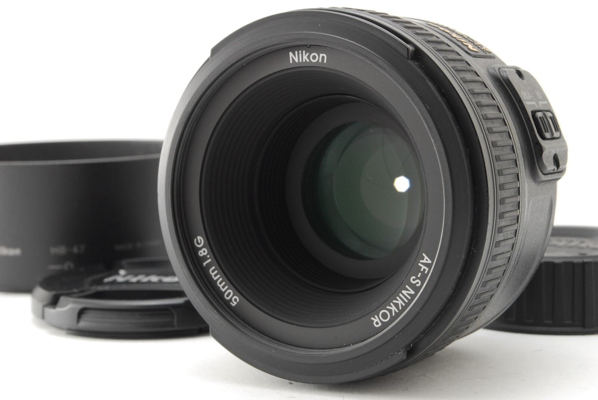 MINT] Nikon AF-S Nikkor 50mm f/1.8 G AF Lens with Hood Case