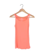 VELVET By Graham & Spencer Aliza Ribbed Cotton Layering Tank Pink Neon S $78 F11
