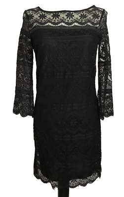carla lace dress Mille Carla Crochet Dress | Black | Size L main image 1