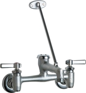 Chicago Faucets 897 Rcf Wall Mount Service Sink Faucet W Wall