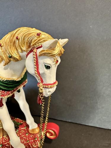 Statuina Noel Sentiero dei pony dipinti cavallo a dondolo 1E-1721 - Foto 3 di 9