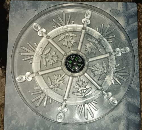 Almohadilla de snowboard transparente Doraubia 3D con brújula copo de nieve almohadilla de pisar ¡NUEVA! - Imagen 1 de 3