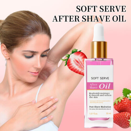 Beauty Strawberry Vanilla After Shave Oil For Smooth Skin Post Shave 30/60ml - Picture 9 of 12