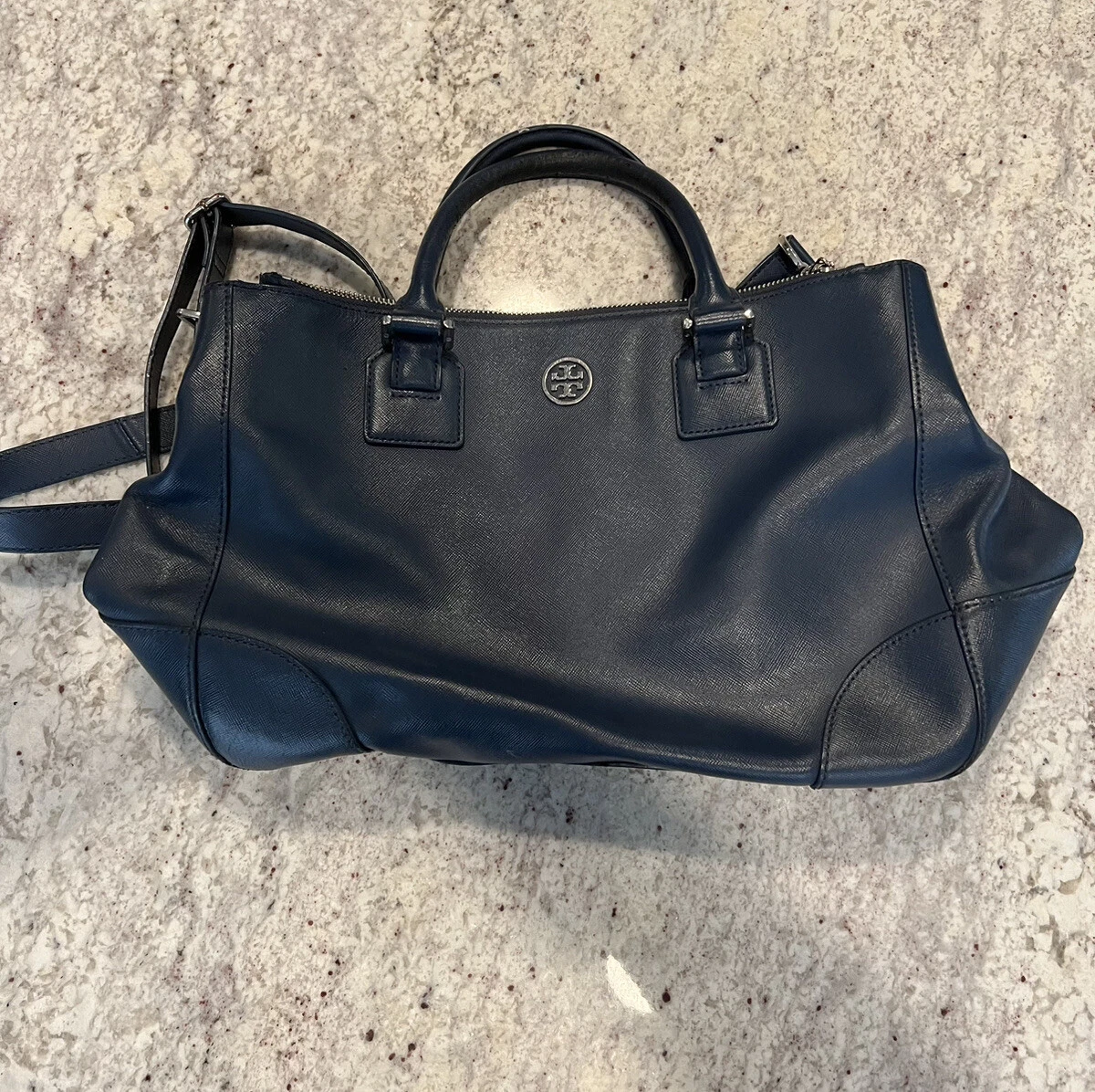 Tory burch robinson double zip tote discount