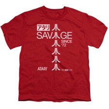 Atari Kids T-Shirt Savage Since 1972 Red Tee