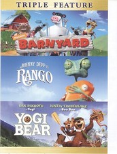 No Disc No Case ORIGINAL COVER ART Triple Feature 2014 DVD Cover Rango